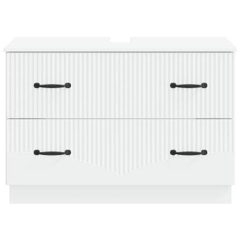 Waschbeckenschrank HOORN Weiß 82 x 41 x 56 cm Holzwerkstoff
