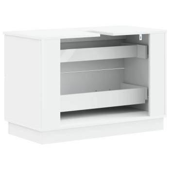 Waschbeckenschrank HOORN Weiß 82 x 41 x 56 cm Holzwerkstoff