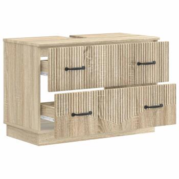 Waschbeckenschrank HOORN Sonoma-Eiche 82 x 41 x 56 cm