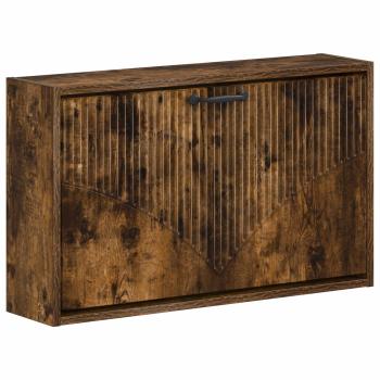 ARDEBO.de - Wandmontierter Schuhschrank HOORN 71 x 17 x 43 cm Holzwerkstoff