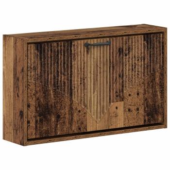 ARDEBO.de - Wandmontierter Schuhschrank HOORN 71 x 17 x 43 cm Holzwerkstoff