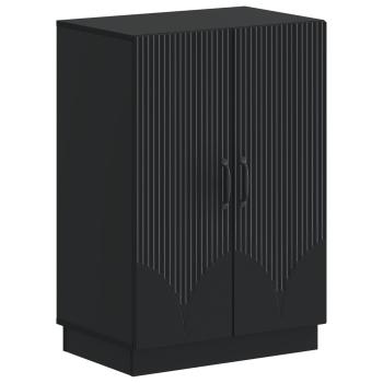 Schuhschrank HOORN 59,5 x 39,5 x 87 cm Holzwerkstoff Schwarz