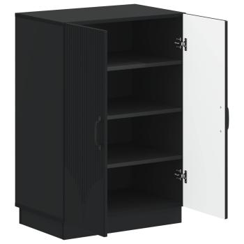 Schuhschrank HOORN 59,5 x 39,5 x 87 cm Holzwerkstoff Schwarz
