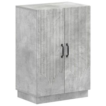 Schuhschrank HOORN 59,5 x 39,5 x 87 cm Holzwerkstoff Betongrau