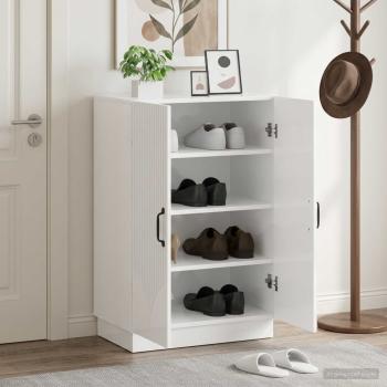 ARDEBO.de - Schuhschrank HOORN 59,5 x 39,5 x 87 cm Holzwerkstoff