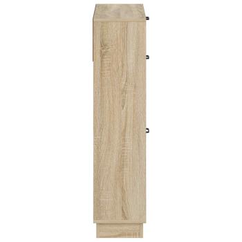 Schuhschrank HOORN 78 x 24 x 100 cm Holzwerkstoff Sonoma-Eiche