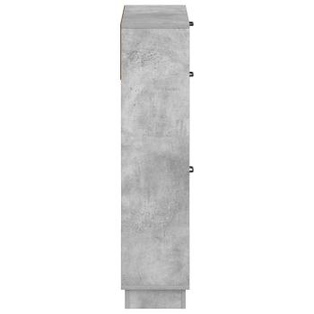 Schuhschrank HOORN 78 x 24 x 100 cm Holzwerkstoff Betongrau