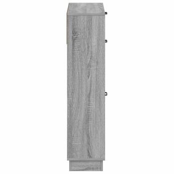 Schuhschrank HOORN 78 x 24 x 100 cm Holzwerkstoff Sonoma-Grau