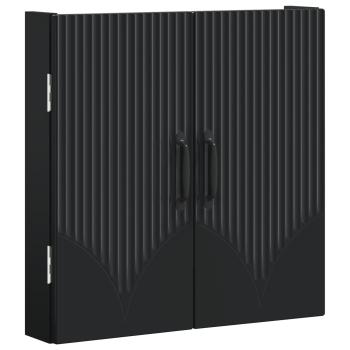 Dartboard Schrank HOORN Schwarz 52,5 x 10,5 x 53,5 cm