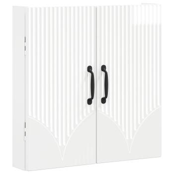 Dartboard Schrank HOORN Hochglanz Wei? 52,5 x 10,5 x 53,5 cm