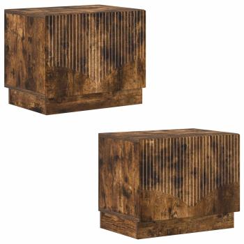 TV-Schrank Raucheiche Holzwerkstoff
