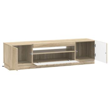 LED-TV-Schrank Sonoma-Eiche Holzwerkstoff