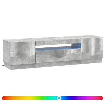 LED-TV-Schrank Betongrau Holzwerkstoff