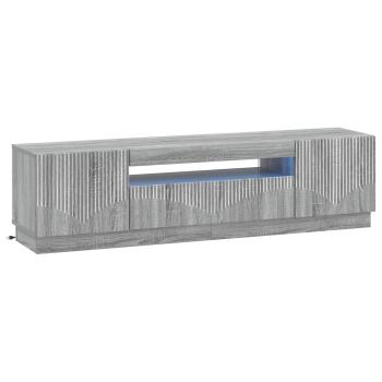 LED-TV-Schrank Sonoma-Grau Holzwerkstoff