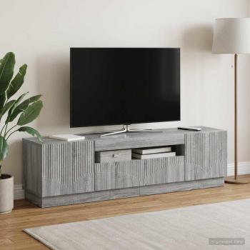 LED-TV-Schrank Sonoma-Grau Holzwerkstoff