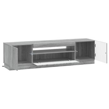 LED-TV-Schrank Sonoma-Grau Holzwerkstoff
