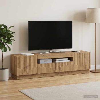 ARDEBO.de - LED-TV-Schrank Artisan-Eiche Holzwerkstoff