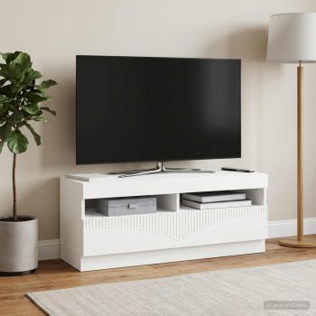 ARDEBO.de - LED-TV-Schrank Weiß Holzwerkstoff
