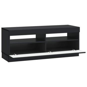 LED-TV-Schrank Schwarz Holzwerkstoff