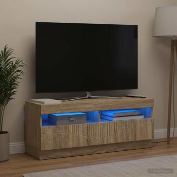 ARDEBO.de - LED-TV-Schrank Sonoma-Eiche Holzwerkstoff