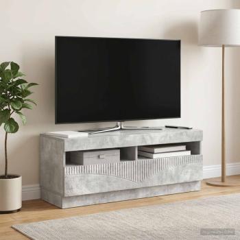 ARDEBO.de - LED-TV-Schrank Betongrau Holzwerkstoff