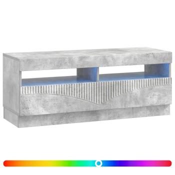 LED-TV-Schrank Betongrau Holzwerkstoff