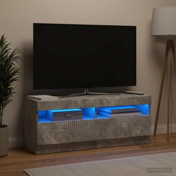 LED-TV-Schrank Betongrau Holzwerkstoff