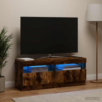 ARDEBO.de - LED-TV-Schrank Raucheiche Holzwerkstoff