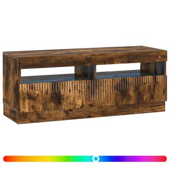 LED-TV-Schrank Raucheiche Holzwerkstoff