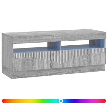 LED-TV-Schrank Sonoma-Grau Holzwerkstoff