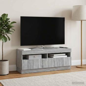 LED-TV-Schrank Sonoma-Grau Holzwerkstoff