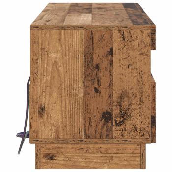 LED-TV-Schrank Altholz Holzwerkstoff