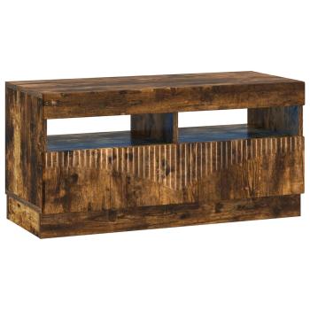 LED-TV-Schrank Raucheiche Holzwerkstoff