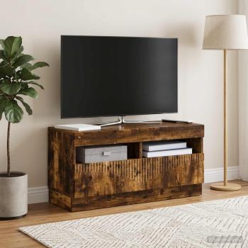 LED-TV-Schrank Raucheiche Holzwerkstoff