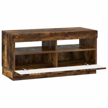LED-TV-Schrank Raucheiche Holzwerkstoff