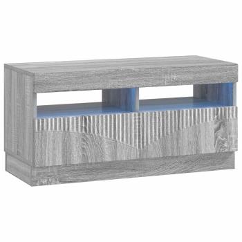 LED-TV-Schrank Sonoma-Grau Holzwerkstoff