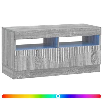 LED-TV-Schrank Sonoma-Grau Holzwerkstoff