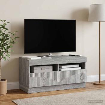 LED-TV-Schrank Sonoma-Grau Holzwerkstoff