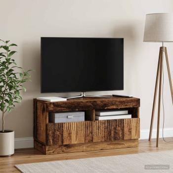 LED-TV-Schrank Altholz Holzwerkstoff