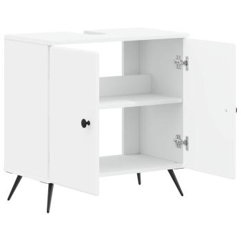 Waschbeckenschrank BREDA Weiß 59,5 x 31,5 x 59 cm Holzwerkstoff