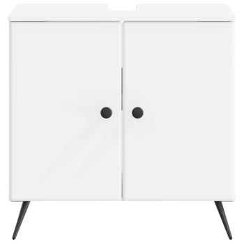 Waschbeckenschrank BREDA Weiß 59,5 x 31,5 x 59 cm Holzwerkstoff