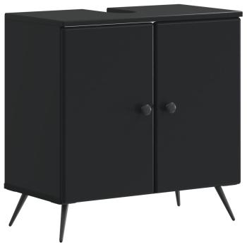 Waschbeckenschrank BREDA Schwarz 59,5 x 31,5 x 59 cm