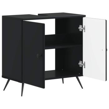 Waschbeckenschrank BREDA Schwarz 59,5 x 31,5 x 59 cm