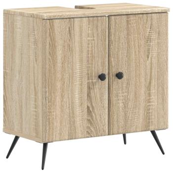ARDEBO.de - Waschbeckenschrank BREDA Sonoma-Eiche 59,5 x 31,5 x 59 cm
