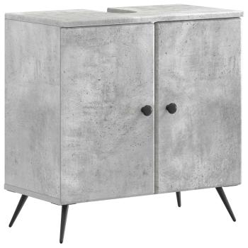 Waschbeckenschrank BREDA Betongrau 59,5 x 31,5 x 59 cm