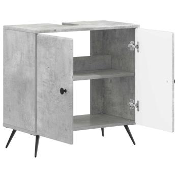 Waschbeckenschrank BREDA Betongrau 59,5 x 31,5 x 59 cm