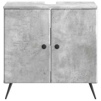 Waschbeckenschrank BREDA Betongrau 59,5 x 31,5 x 59 cm