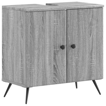ARDEBO.de - Waschbeckenschrank BREDA Sonoma-Grau 59,5 x 31,5 x 59 cm