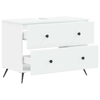 Waschbeckenschrank BREDA Weiß 82 x 41 x 59 cm Holzwerkstoff