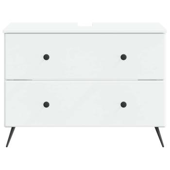 Waschbeckenschrank BREDA Weiß 82 x 41 x 59 cm Holzwerkstoff